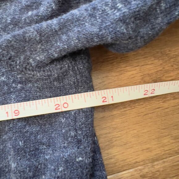 J. McLaughlin Sweater Men’s Size L Cotton Crew Neck Pullover Denim Blue - Picture 4 of 7